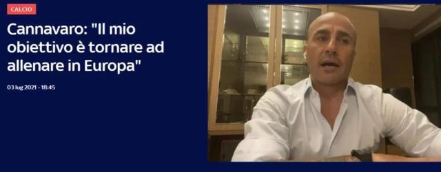 leyu-卡纳瓦罗再谈离开中国：一年半后目标重返欧洲执教